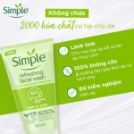 Sữa Rửa Mặt Simple Giúp Da Sạch Thoáng 150ml