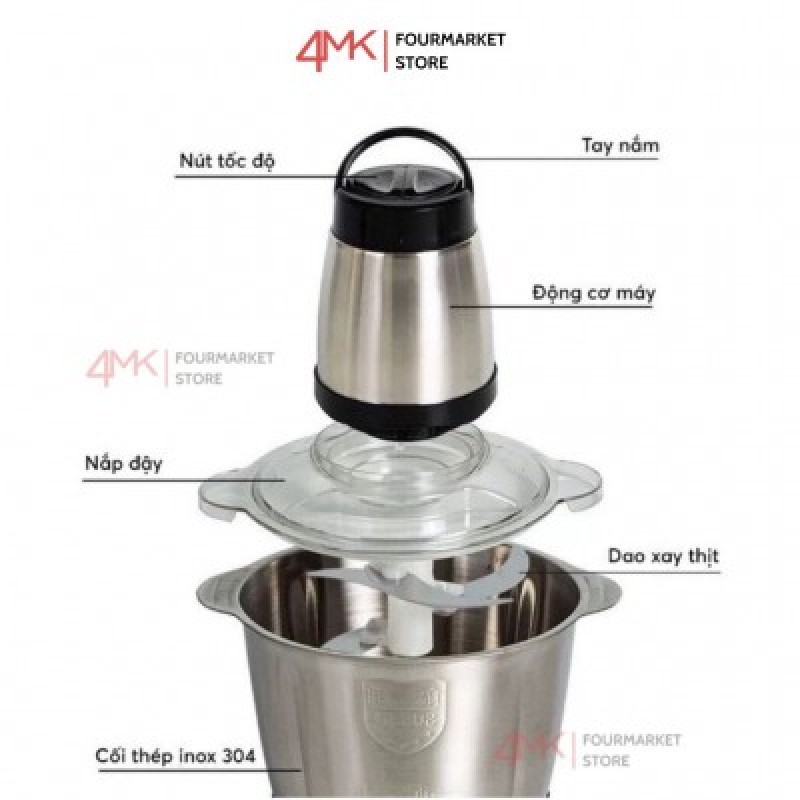 Máy Xay Thịt Cối Inox 304 Kitchen Expert 2L