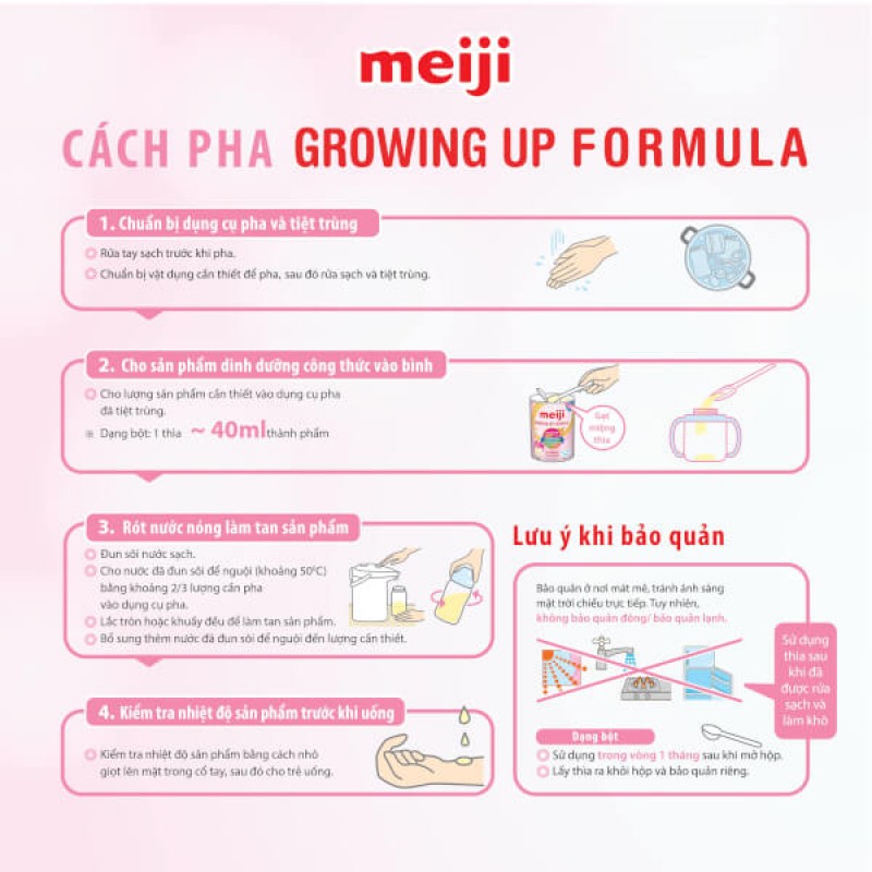 Sữa Meiji Growing up Formula 800g (12-36 tháng)